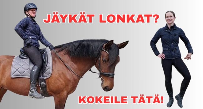 Kireät ja jäykät lonkat voivat tehdä ratsastuksesta yllättävän vaikeaa